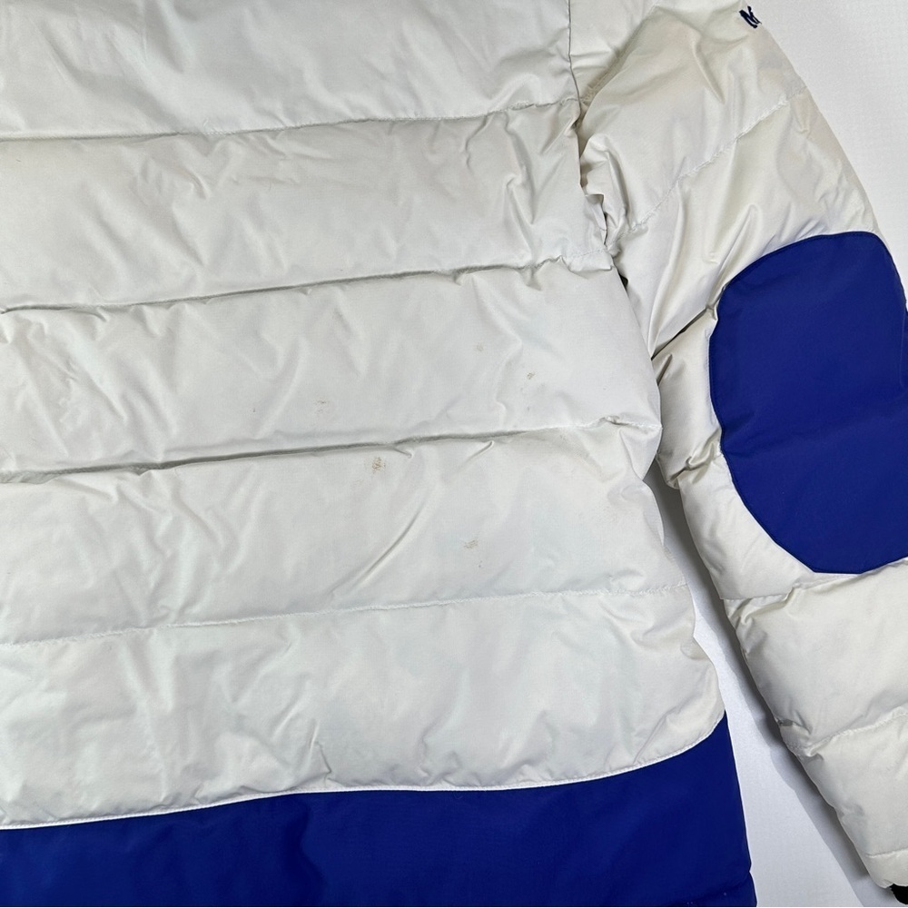 Marmot Men’s 700 Fill Down Jacket Hooded Winter Blue White Medium - Picture 14 of 16